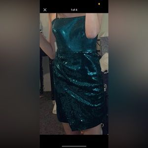 Green homecoming dress